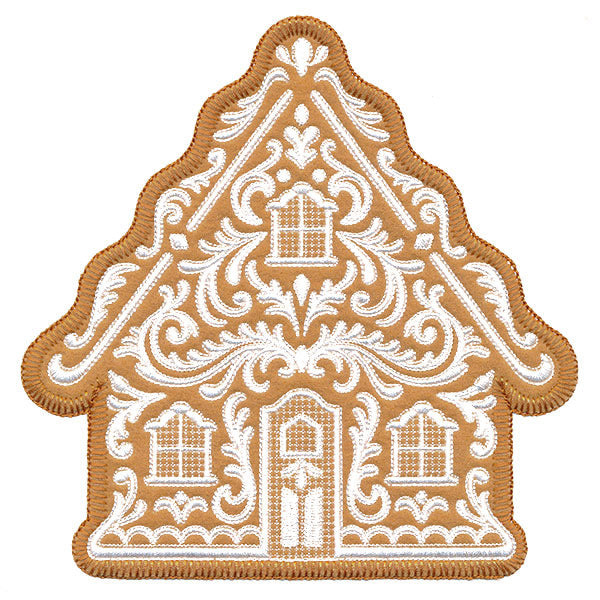 Exquisite Gingerbread House (Applique)