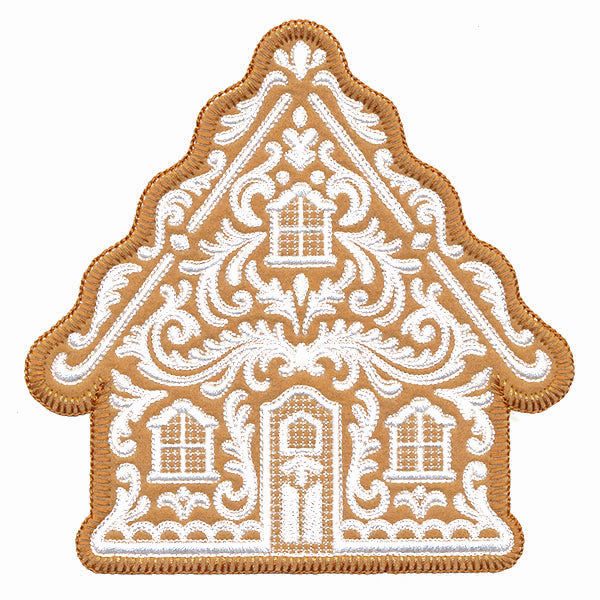 Exquisite Gingerbread House (Applique)