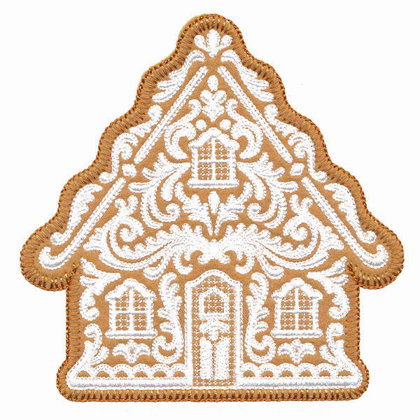 Exquisite Gingerbread House (Applique)