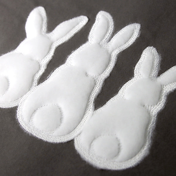 Rearview Bunny Trio (Applique)