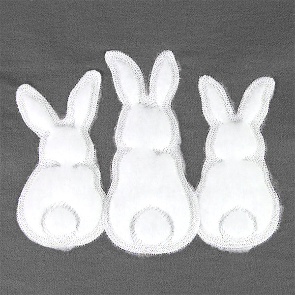 Rearview Bunny Trio (Applique)