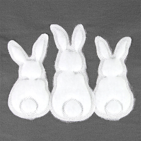 Rearview Bunny Trio (Applique)
