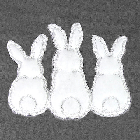 Rearview Bunny Trio (Applique)