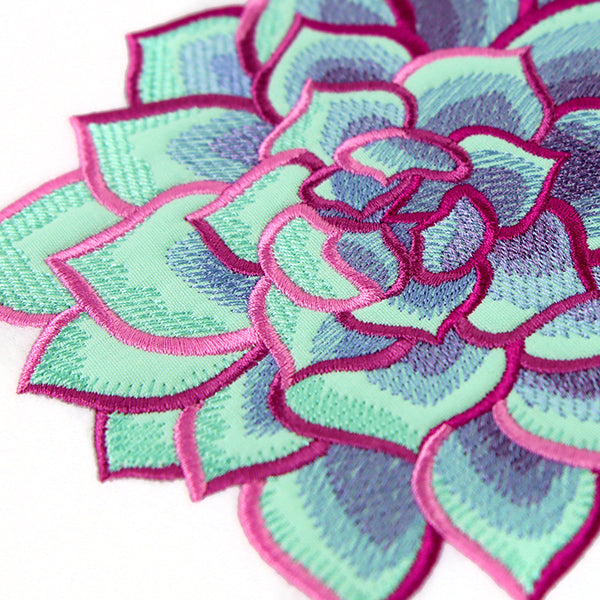 succulent applique Lively Succulent (Applique) All Sizes | Machine Embroidery Design