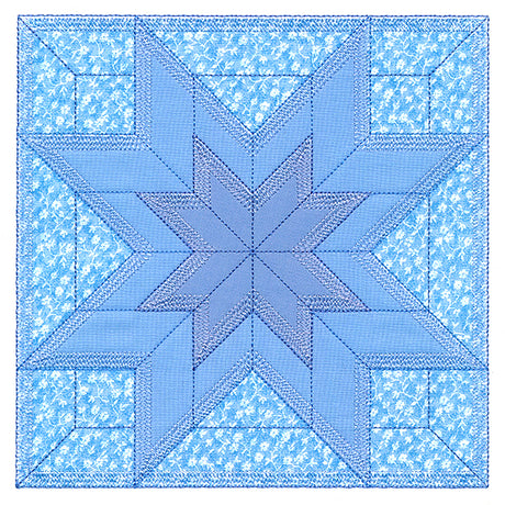 Double LaMoyne Star Quilt Block (In-the-Hoop)