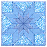 Double LaMoyne Star Quilt Block (In-the-Hoop)