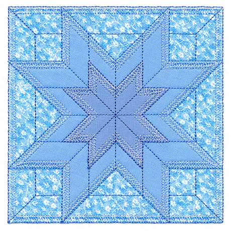 Double LaMoyne Star Quilt Block (In-the-Hoop)