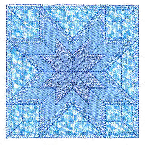 Double LaMoyne Star Quilt Block (In-the-Hoop)