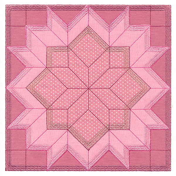 Carpenter's Star Quilt Block (In-the-Hoop)