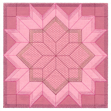 Carpenter's Star Quilt Block (In-the-Hoop)