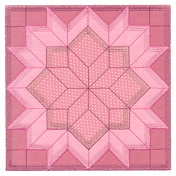 Carpenter's Star Quilt Block (In-the-Hoop)