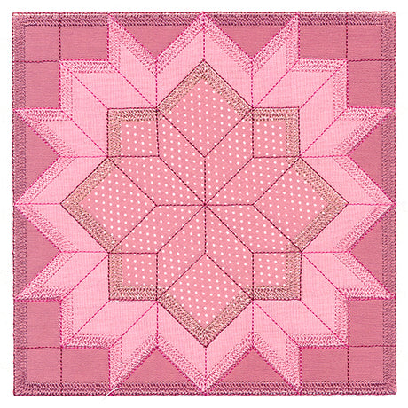 Carpenter's Star Quilt Block (In-the-Hoop)