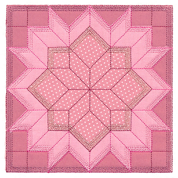 Carpenter's Star Quilt Block (In-the-Hoop)