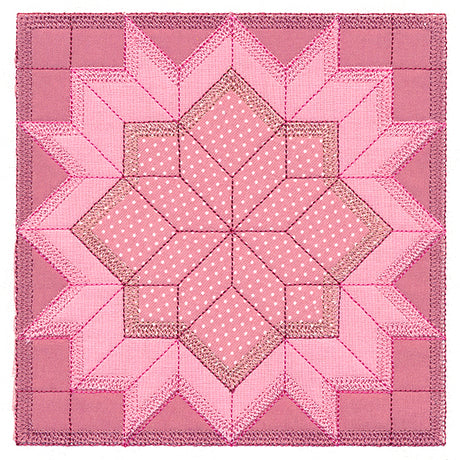 Carpenter's Star Quilt Block (In-the-Hoop)