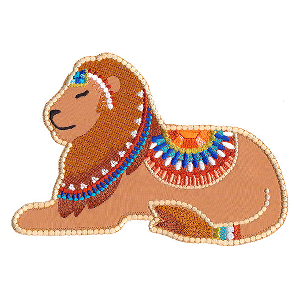 Jeweled Safari Lion (Applique)
