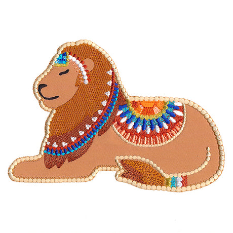 Jeweled Safari Lion (Applique)