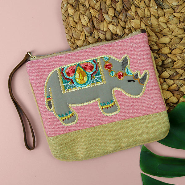 Jeweled Safari Rhino (Applique)