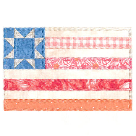 Shabby Chic American Flag (Heirloom Applique)