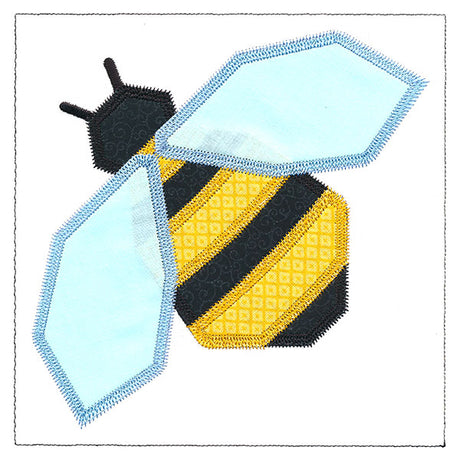 Honeybee Quilt Block (In-the-Hoop)