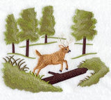 White-tailed Deer Silhouette Scene