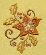 Jacobean Christmas Poinsettia 1