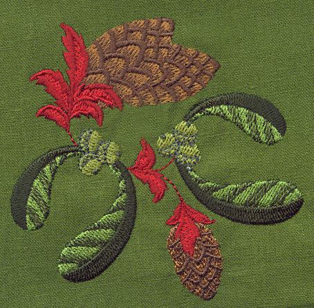 Jacobean Christmas Pine Cones