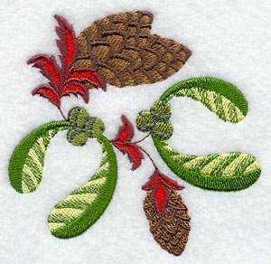 Jacobean Christmas Pine Cones