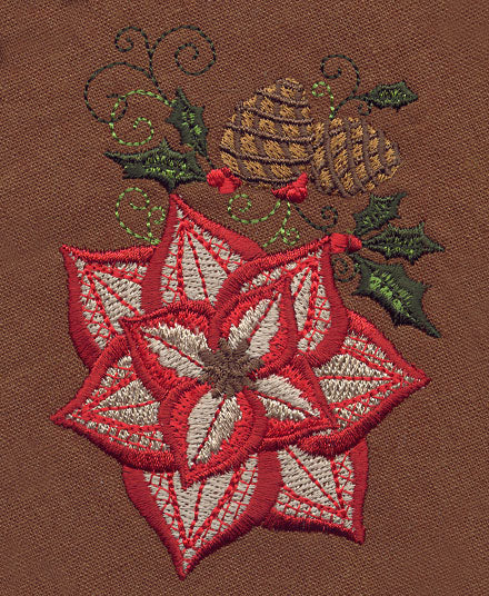 Jacobean Christmas Poinsettia 2