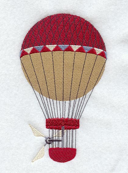 Old Fashioned Balloon & Propeller