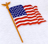 US Flag W/Eagle Pole