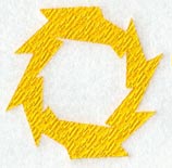 Lightning Letter O (3 inch)