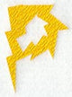 Lightning Letter P (3 inch)
