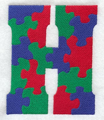 Puzzle Letter H - 5 inch