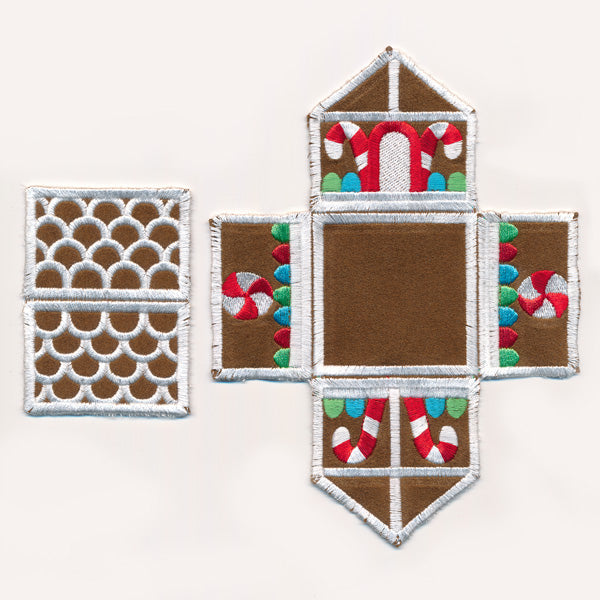 Gingerbread House Pincushion (In-the-Hoop)
