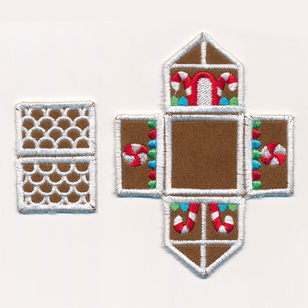 Gingerbread House Pincushion (In-the-Hoop)