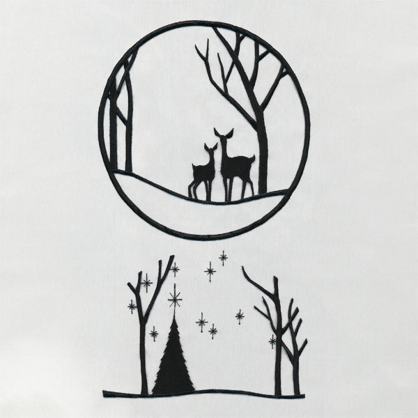 Woodland Shadowbox Ornament (Organza)