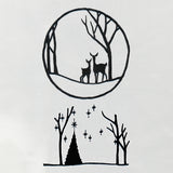 Woodland Shadowbox Ornament (Organza)