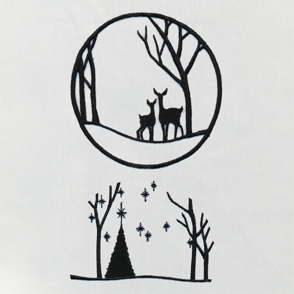 Woodland Shadowbox Ornament (Organza)