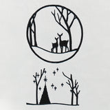 Woodland Shadowbox Ornament (Organza)