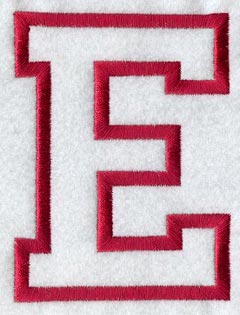 Collegiate Letter E (Applique) (5 Inch)