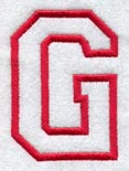 Collegiate Letter G (Applique) (5 Inch)